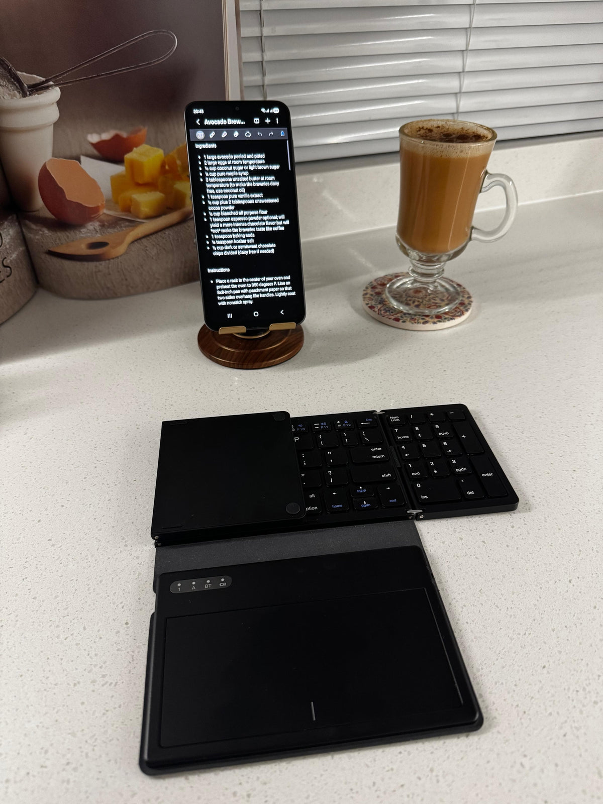 PPRTech™ Foldable Bluetooth Keyboard with Touchpad & Numeric Keypad